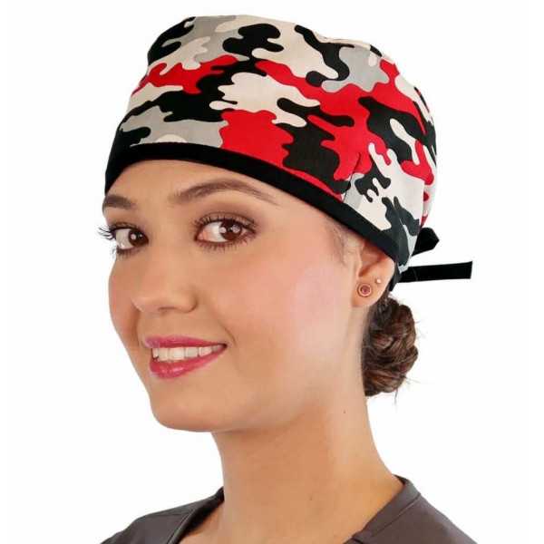 Medical cap "Red Camouflage" (210-8724)