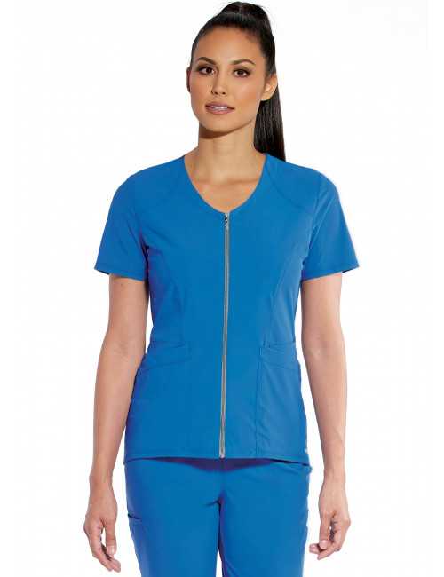 Blouse médicale femme, collection "Grey's Anatomy Edge" (GET047-) bleu royal