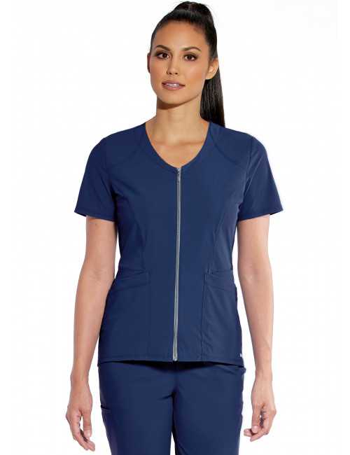 Blouse médicale femme, collection "Grey's Anatomy Edge" (GET047-) bleu marine