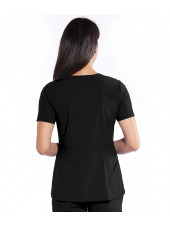 Blouse médicale femme, collection "Grey's Anatomy Edge" (GET047-) noir dos