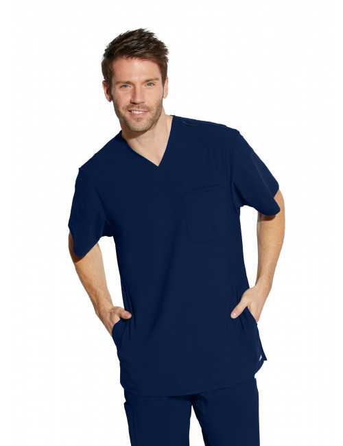 Blouse médicale homme, collection "Grey's Anatomy Edge" (GET042-) noir face