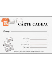 Carte cadeau 50 euros Mankaia message personnalisé