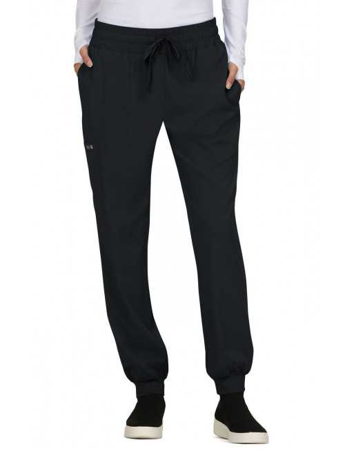 Pantalon médical Femme Koi "Gemma", collection Koi Basics (741) noir face