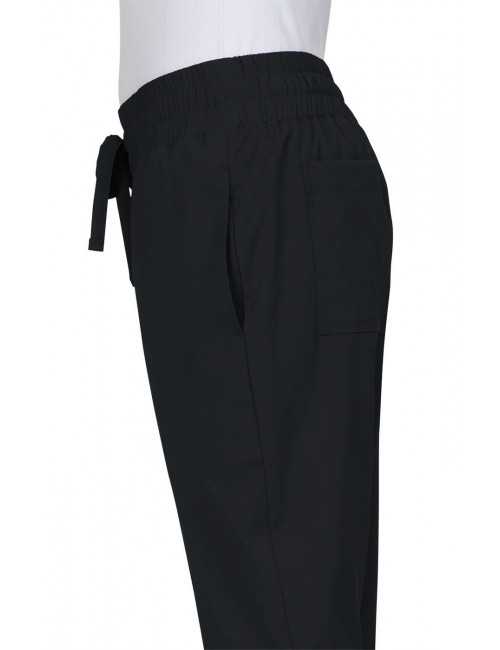 Pantalon médical Femme Koi "Gemma", collection Koi Basics (741) noir droite