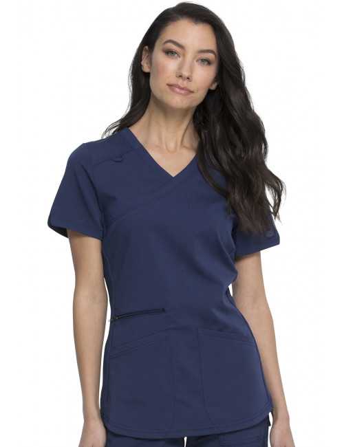 Blouse Médicale Femme Cache Coeur, Dickies "Balance" (DK840) bleu marine gauche
