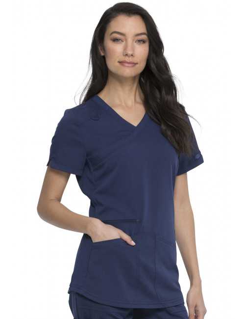 Blouse Médicale Femme Cache Coeur, Dickies "Balance" (DK840) bleu marine face