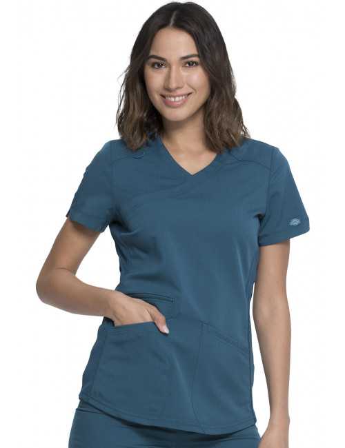 Blouse Médicale Femme Cache Coeur, Dickies "Balance" (DK840) bleu ciel face