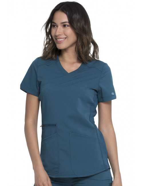Blouse Médicale Femme Cache Coeur, Dickies "Balance" (DK840) vert caraibe droite