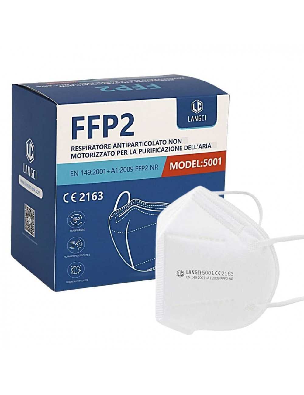 Masque de protection 4 plis FFP2 - Boîte de 20 masques