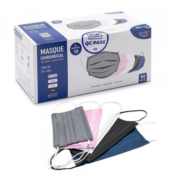 Pack of 50 - Surgical Mask type IIR (MASQ-CHIR)