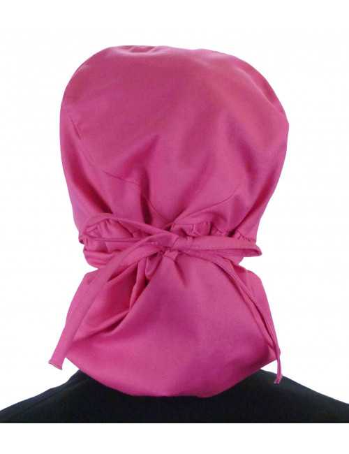 Calot médical Cheveux Longs "Fushia" (815-1151) femme attaché