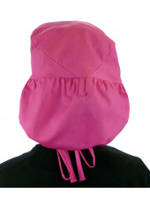 Calot médical Cheveux Longs "Fushia" (815-1151) femme dos