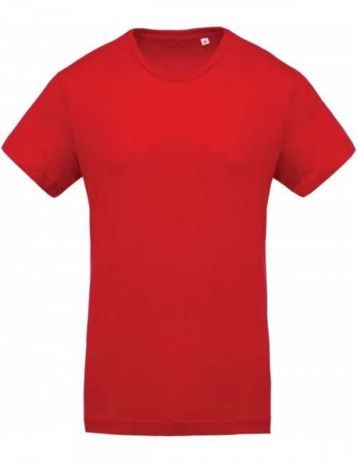 Camiseta de algodón orgánico de cuello redondo hombre KARIBAN (K371)