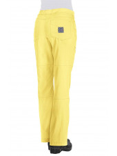 Pantalon médical Femme Koi "Peace", collection Koi Lite (721) jaune dos