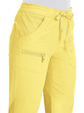 Pantalon médical Femme Koi "Peace", collection Koi Lite (721) jaune zoom