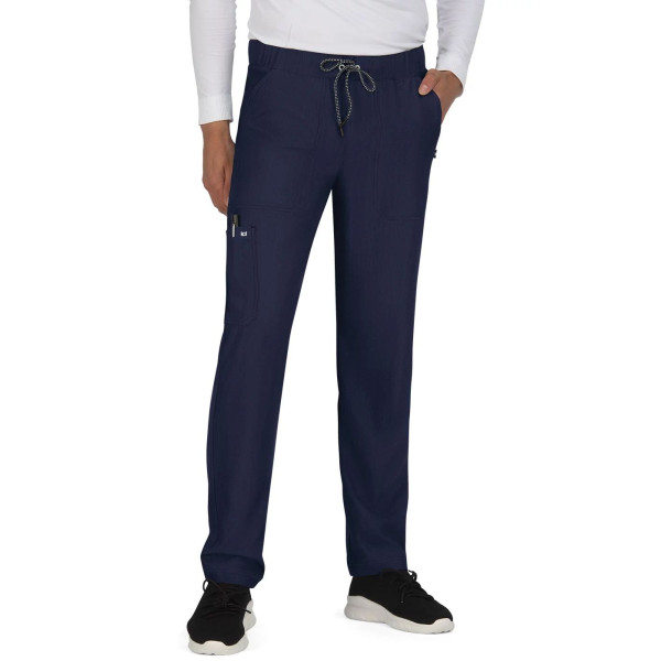 Pantalon médical Homme Koi "Make it Happen", collection Koi Next Gen (609-) bleu marine face