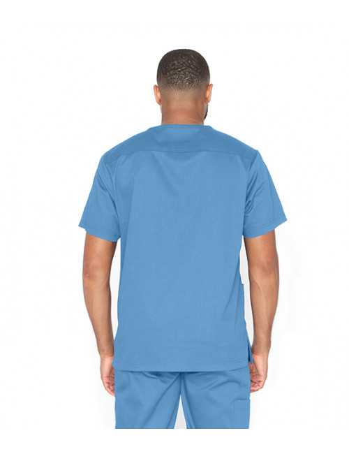 Blouse médicale 3 poches Unisexe, collection "Barco One Essentials" (BE002) bleu ciel dos