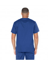 Blouse médicale 3 poches Unisexe, collection "Barco One Essentials" (BE002) bleu royal dos