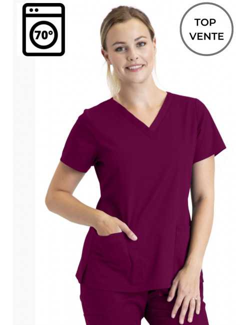 Blouse médicale 3 poches Femme, collection "Barco One Essentials" (BE001) bleu marine face