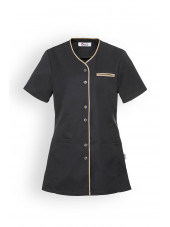 Blouse médicale Femme "Ella", Clinic Dress gris anthracite et beige produit