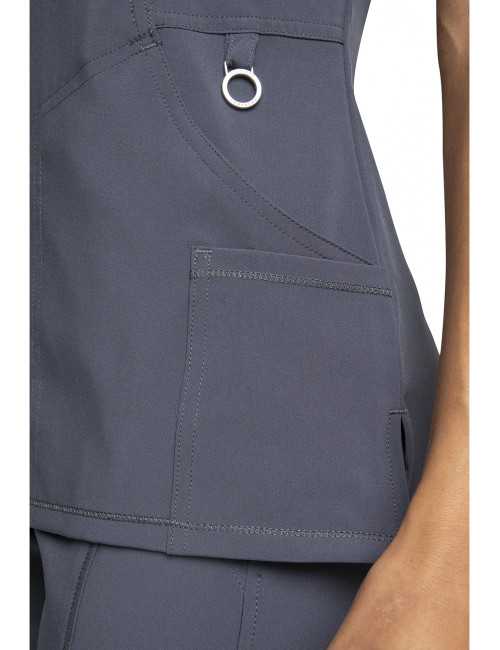 Blouse Médicale Femme Antibactérienne Cherokee, Collection "Infinity" (2625A) gris anthracite zoom