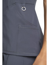 Blouse Médicale Femme Antibactérienne Cherokee, Collection "Infinity" (2625A) gris anthracite zoom