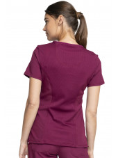 Blouse Médicale Femme Antibactérienne Cherokee, Collection "Infinity" (2625A) bordeaux zoom
