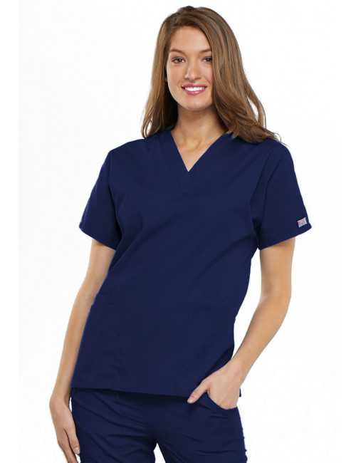 Blouse médicale Femme, 2 poches, Cherokee Workwear Originals (4700) bleu marine face