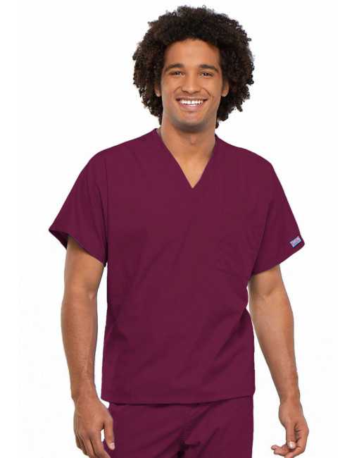 Bata médica para hombres, 1 bolsillo, originales de ropa de trabajo Cherokee (4777)