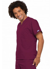 Bata médica para hombres, 1 bolsillo, originales de ropa de trabajo Cherokee (4777)