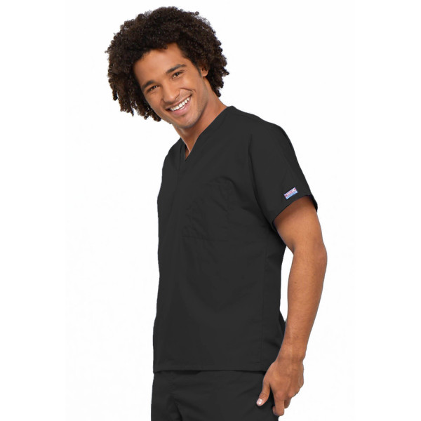 Bata médica para hombres, 1 bolsillo, originales de ropa de trabajo Cherokee (4777)