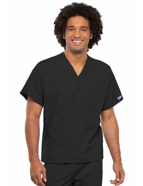 Blouse médicale Homme, 1 poche, Cherokee Workwear Originals (4777) noir face