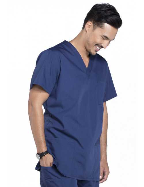 Blouse médicale Homme, 3 poches, Cherokee Workwear Originals (4876) bleu marine face