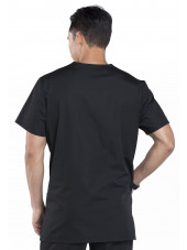 Blouse médicale Homme, 3 poches, Cherokee Workwear Originals (4876) noir vue dos