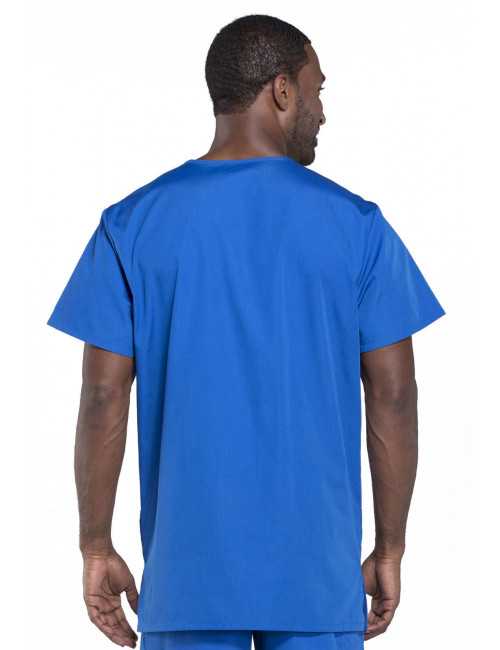 Blouse médicale Homme, 3 poches, Cherokee Workwear Originals (4876) bleu royal dos