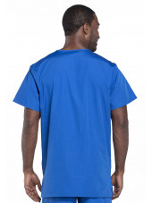 Blouse médicale Homme, 3 poches, Cherokee Workwear Originals (4876) bleu royal dos