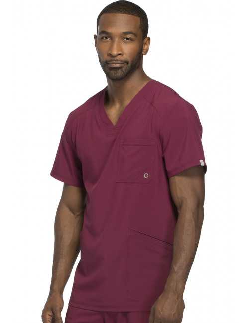 Blouse Médicale Homme Antibactérienne Cherokee, Collection "Infinity" (CK900A) bordeaux face