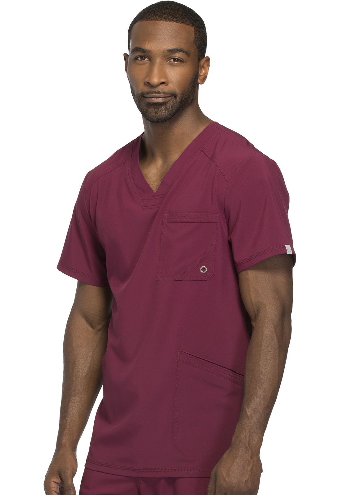 Cherokee Infinity Men's V-Neck Scrub Top – CK900A – White – NWT
