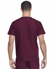 Ensemble médical Blouse et Pantalon, Unisexe, Cherokee (WW530C) bordeaux homme dos