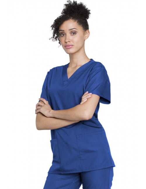 Ensemble médical Blouse et Pantalon, Unisexe, Cherokee (WW530C) bleu royal homme droite