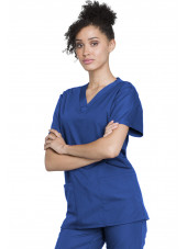 Ensemble médical Blouse et Pantalon, Unisexe, Cherokee (WW530C) bleu royal homme droite