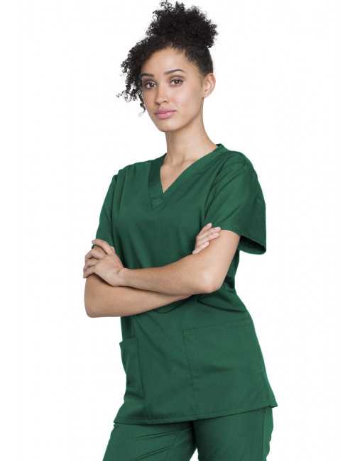 Ensemble médical Blouse et Pantalon, Unisexe, Cherokee (WW530C) vert chirurgien femme gauche