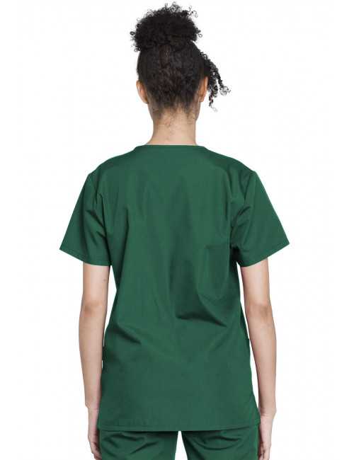 Ensemble médical Blouse et Pantalon, Unisexe, Cherokee (WW530C) vert chirurgien femme dos