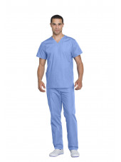 Ensemble médical Blouse et Pantalon, Unisexe, Cherokee (WW530C) bleu ciel homme face
