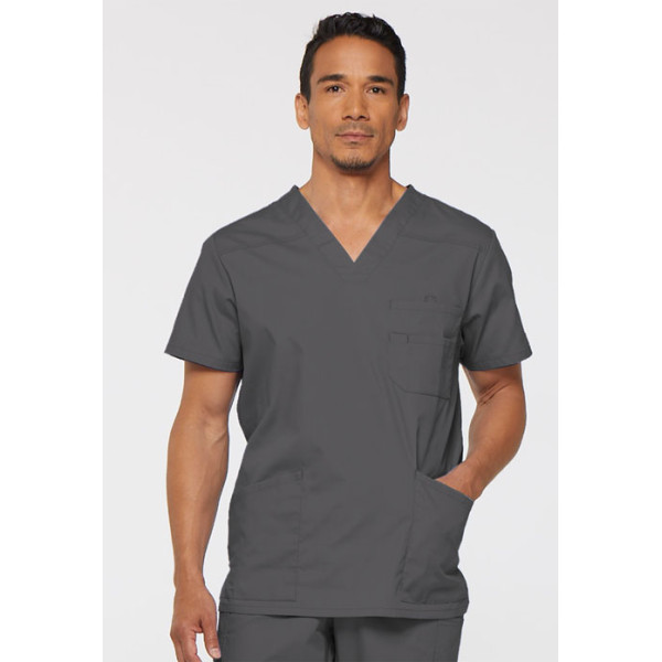 Blouse médicale Homme, Dickies, Collection "EDS signature" (81906), couleur gris anthracite vue face