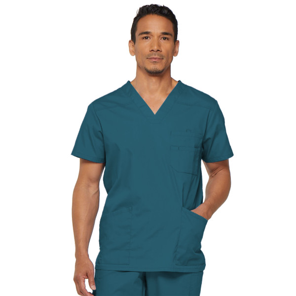 Blouse médicale Homme, Dickies, Collection "EDS signature" (81906) couleur vert caraïbe vue face