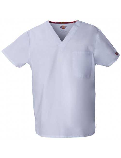 Blouse médicale Homme, Dickies, poche cœur, Collection "EDS signature" (83706), couleur blanc, vue produit