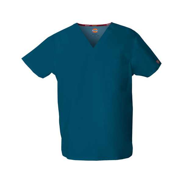 Blouse médicale Homme, Dickies, poche cœur, Collection "EDS signature" (83706), couleur vert caraïbe, vue produit