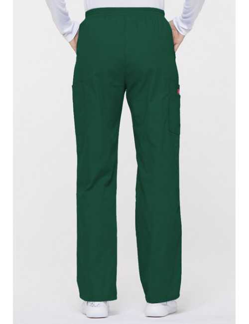 Pantalon médical Unisexe élastique, Dickies, Collection "EDS signature" (86106), couleur vert chirurgien, vue dos