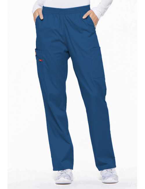 Pantalon médical Unisexe élastique, Dickies, Collection "EDS signature" (86106), couleur bleu royal, vue face